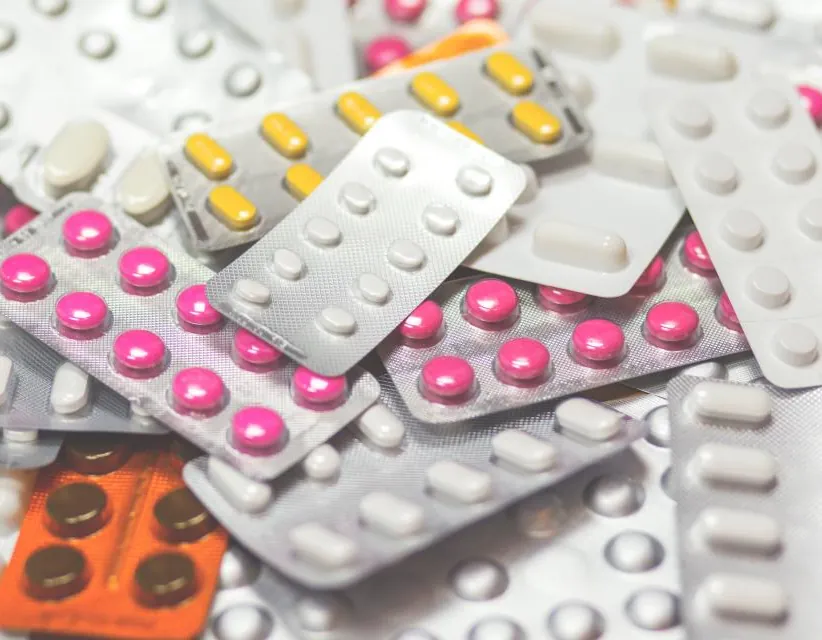 Confezioni di farmaci in blister